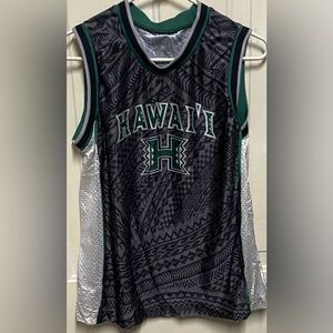 University of Hawaii Rainbow Warriors Tribal Print Basketball Jersey Youth Sm